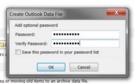 MS Outlook pytanie o zabezpieczenie backupu hasłem